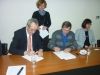 Antun Korušec, gradonačelnik Grada Bjelovara, Darko Knežić, načelnik Općine Nova Rača i Jasna Višnjević, zamjenica gradonačelnika Grada Bjelovara - Gradonačelnik Grada Bjelovara Antun Korušec potpisao ugovore sa susjednim općinama o pružanju protupožarne zaštite, 15. siječnja 2014., mala vijećnica Grada Bjelovara FOTO: Dubravka Dragičević www.bjelovar.hr