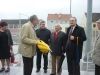 Zamjenica gradonačelnika Grada Bjelovara Lidija Novosel, Boris Bradić, v.d. pročelnika UO za društvene djelatnosti Grada Bjelovara Milan Mateković, Željko Seleš i gradonačelnik Grada Bjelovara Antun Korušec - Obilježena 59. obljetnica osnutka Rukometnog kluba Bjelovar, 19. ožujka 2014.,  Partizanovo igralište u Bjelovaru FOTO: Dubravka Dragičević www.bjelovar.hr