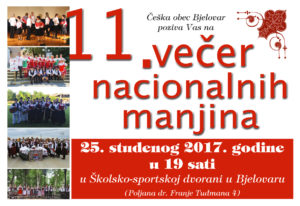 Najava Večeri nacionalnih manjina 2017.