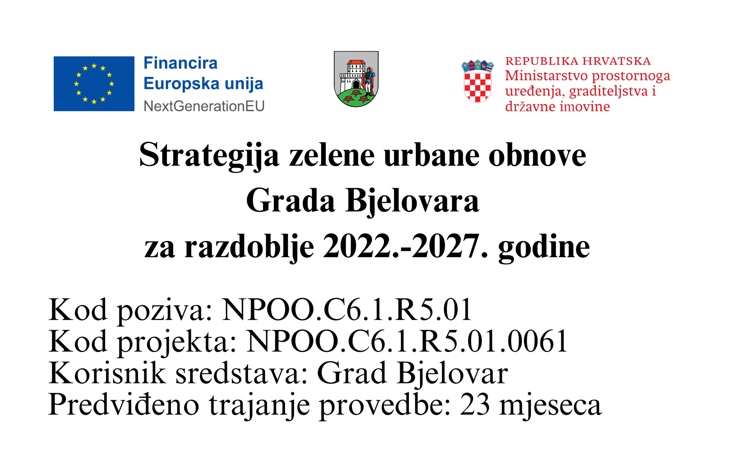 Bjelovar - Strategija urbane zelene - label