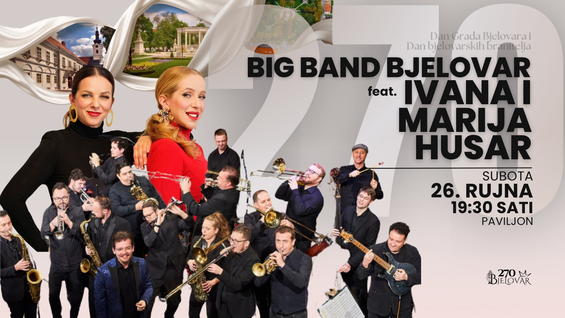 Bjelovar - Dan Grada Bjelovara - koncert Big band_sestre Husar - web